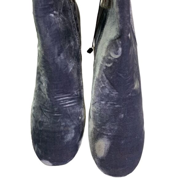 NWT ZARA Gray Velour Ankle Boots, 40/US 9 Flawed Pls Read Desc and last photo - Picture 7 of 9